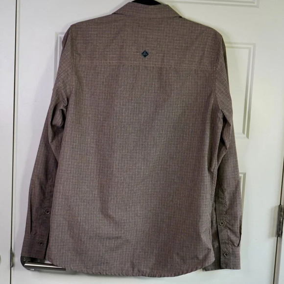 Prana Shirt Mens Small Hiking Button Up Ascension Roll Tab Sleeves Performance - Picture 8 of 10